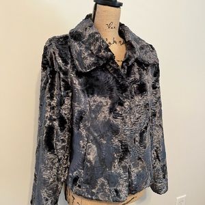 WHBM shimmery gray jacket,size small.